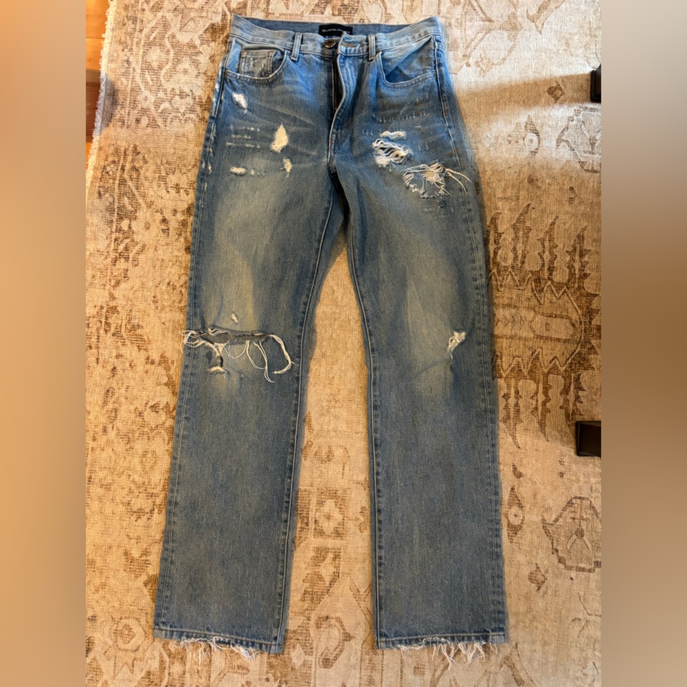 Brandon Maxwell Distressed straight leg Julia Jean